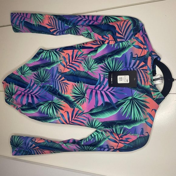 Fashion Nova Miami Baby Long Sleeve Swimsuit - Multi size medium - New With Tags - Picture 3 of 3